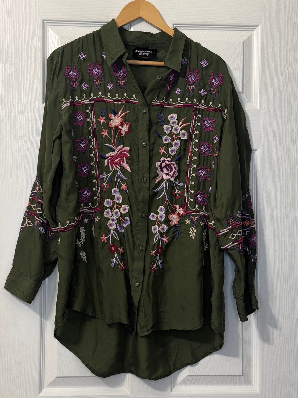 Johnny Was CURACAO OVERSIZED SHIRT TUNIC - Picture 8 of 11